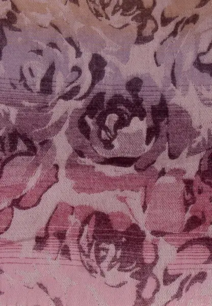-50% SALE Leslii Schal Blumen-Muster Rosen gemusterter Fransen-Schal Muster-Schal in Pink Lila Speichern exportieren
