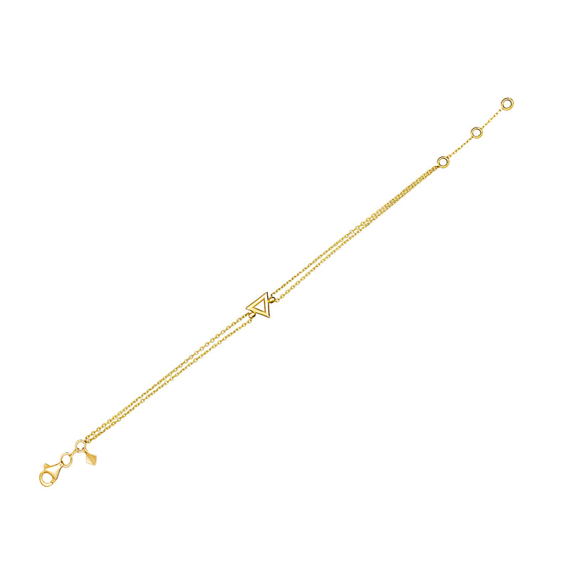 Mosuo Jewellery Dreieck Gold Armband Kostenloser Versand international