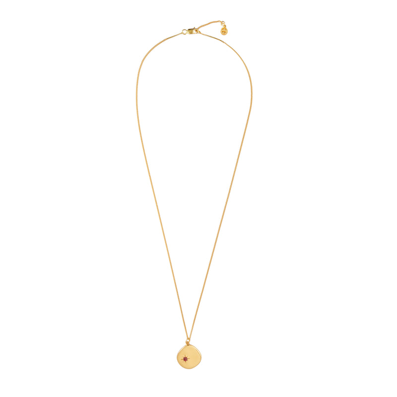 Mosuo Jewellery Geburtsstein Halskette Januar - Vermeil & Granat Speichern exportieren