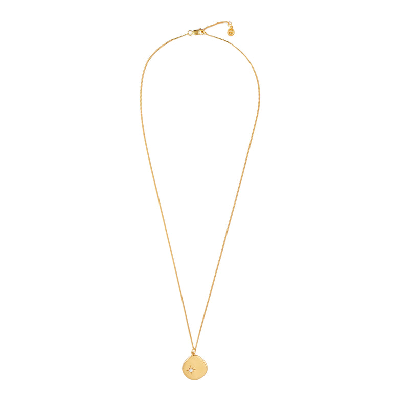 Mosuo Jewellery Geburtsstein Halskette Juni - Vermeil & Mondstein Rabatte dieses Monats
