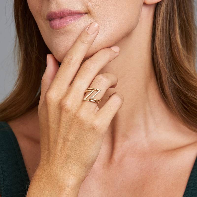 Mosuo Jewellery Diamant Blitz Ring Günstiger Verkauf