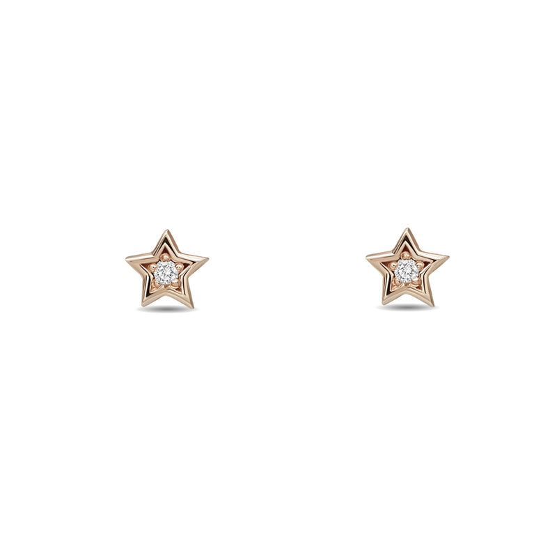 Mosuo Jewellery Diamant Stern Ohrstecker Großer Ausverkauf