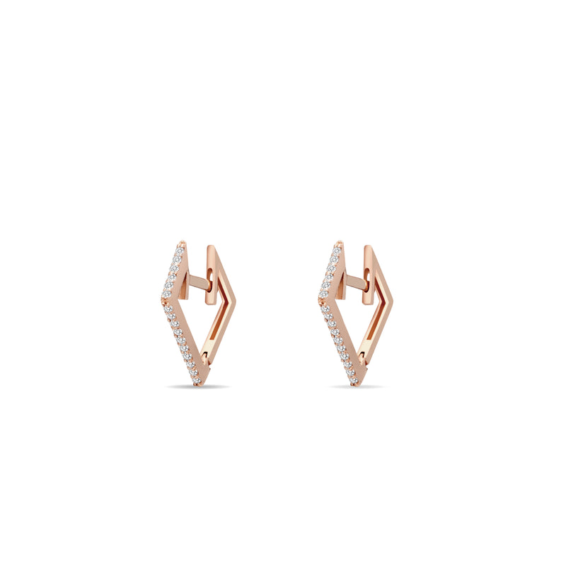 Mosuo Jewellery Eckige Diamant Creolen Muttertagsangebot
