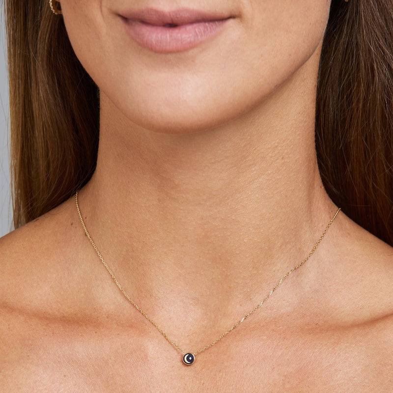 Mosuo Jewellery Emaille Diamant Mond Halskette Zeitbegrenzte Promotion