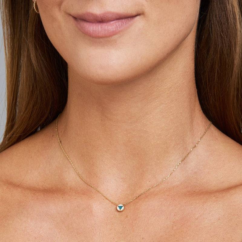 Mosuo Jewellery Emaille Dreieck Halskette Bis zu 50% Rabatt