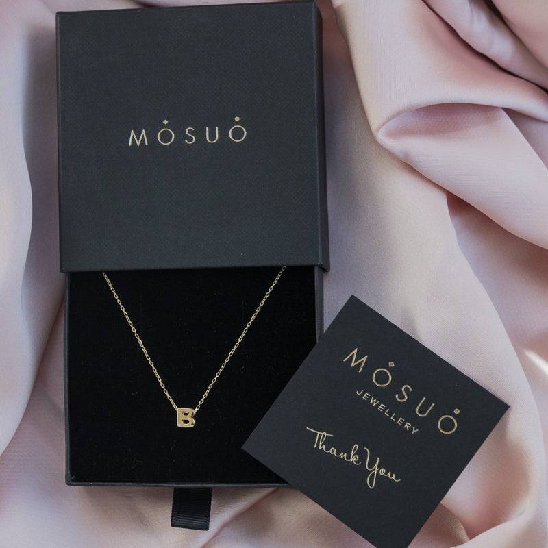 Mosuo Jewellery Diamant Buchstaben Halskette “B” - Vermeil Bis zu 65% Rabatt