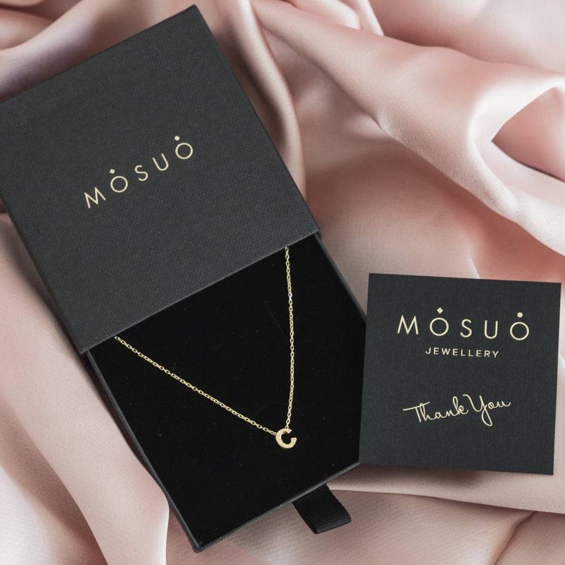 Mosuo Jewellery Diamant Buchstaben Halskette “C” - Vermeil Nur für heute