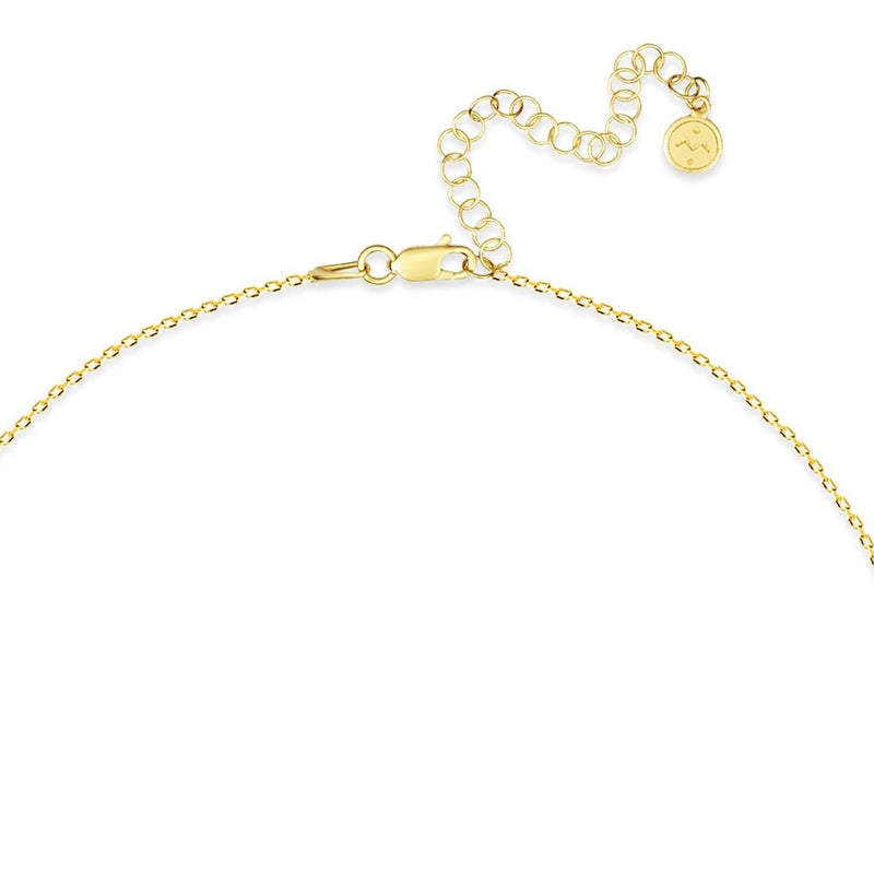 Mosuo Jewellery Diamant Buchstaben Halskette “D” - Vermeil Sonderangebot der Fabrik