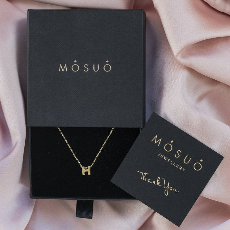 Mosuo Jewellery Diamant Buchstaben Halskette “H” Nur noch ein Tag übrig