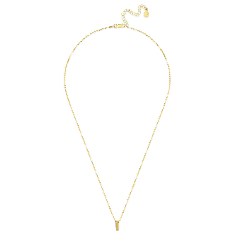 Mosuo Jewellery Diamant Buchstaben Halskette “I” - Vermeil Super Rabatt