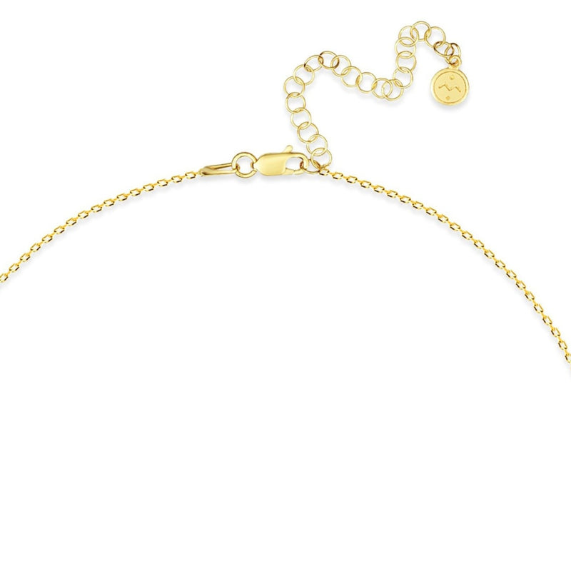 Mosuo Jewellery Diamant Buchstaben Halskette “M” - Vermeil Kostenloser Versand international