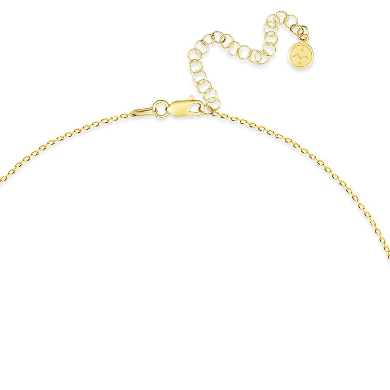 Mosuo Jewellery Diamant Buchstaben Halskette “N” - Vermeil Fabrikladen