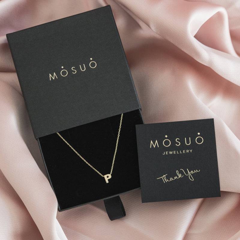 Mosuo Jewellery Diamant Buchstaben Halskette “P” - Vermeil Speichern exportieren