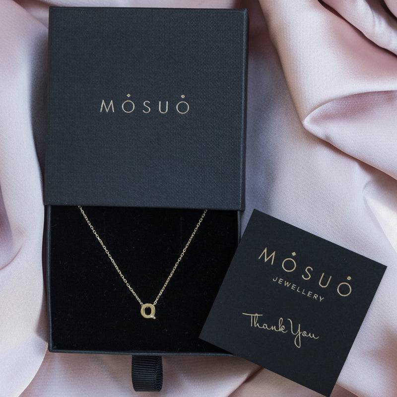 Mosuo Jewellery Diamant Buchstaben Halskette “Q” - Vermeil Black Friday Preise