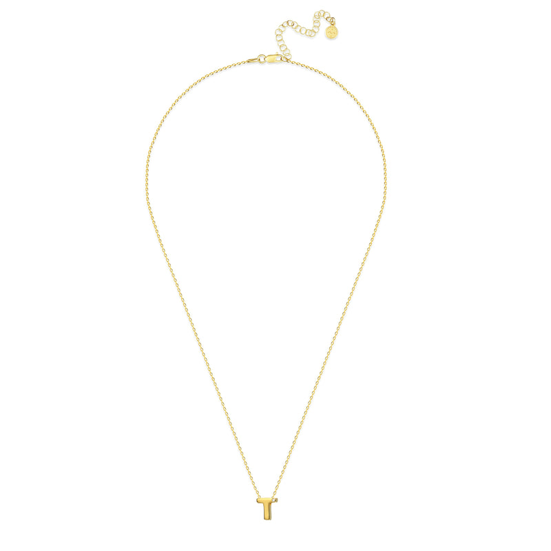 Mosuo Jewellery Diamant Buchstaben Halskette “T”- Vermeil 50% Rabatt für begrenzte Zeit