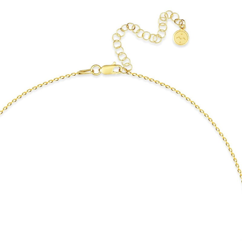 Mosuo Jewellery Diamant Buchstaben Halskette “T”- Vermeil 50% Rabatt für begrenzte Zeit