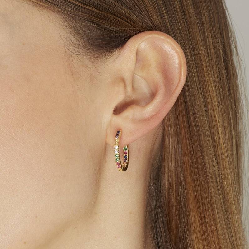 Mosuo Jewellery Regenbogen Creolen - Vermeil Online
