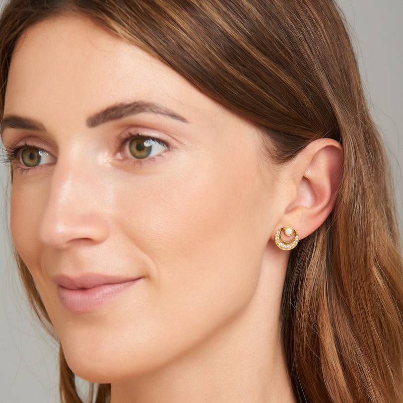 Mosuo Jewellery Mond Opal Ohrringe - Vermeil Angebote