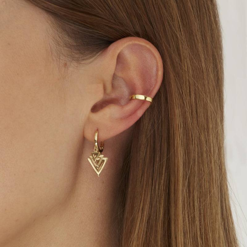 Mosuo Jewellery Ohrklemme Gold - Vermeil im Angebot