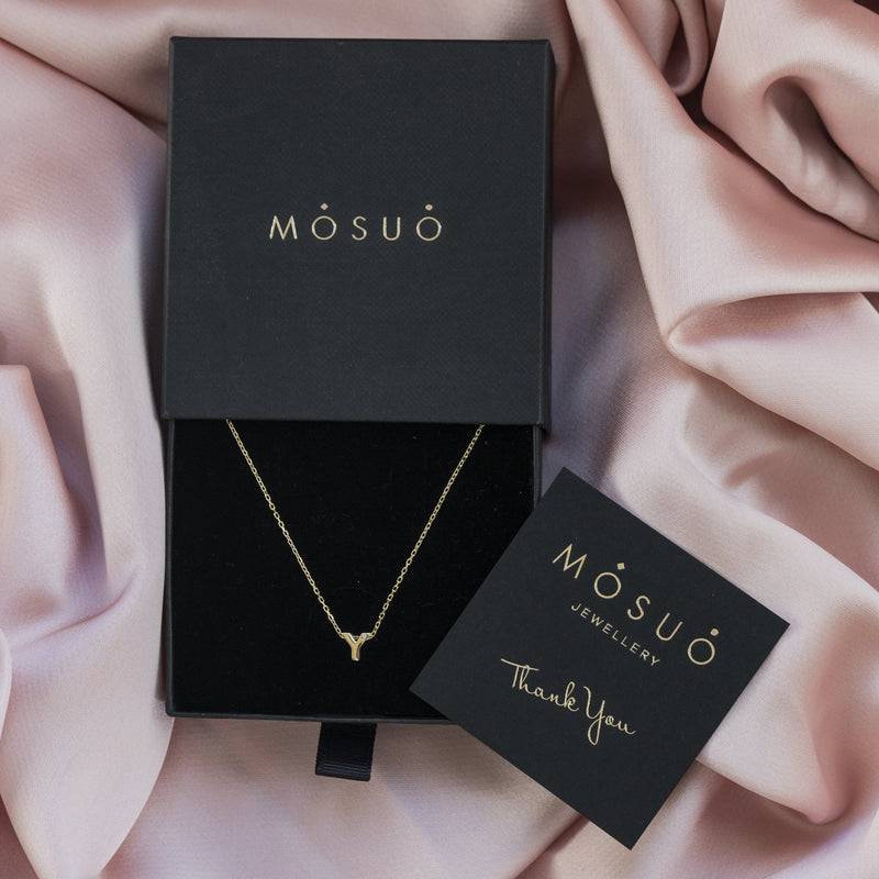 Mosuo Jewellery Diamant Buchstaben Halskette “Y”- Vermeil Meist gekauft