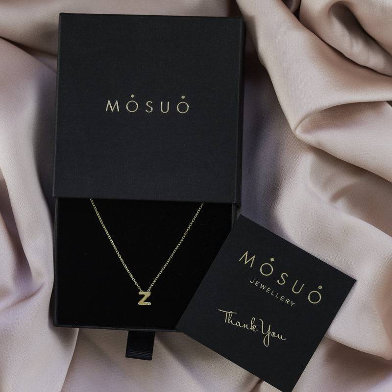 Mosuo Jewellery Diamant Buchstaben Halskette “Z”- Vermeil Blitzverkäufe