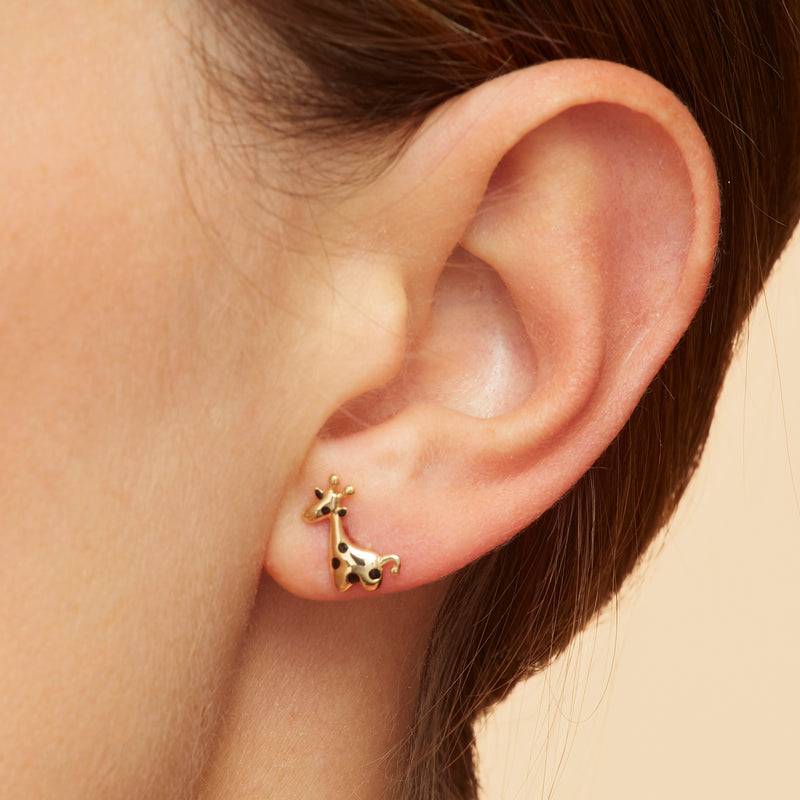 Mosuo Jewellery KIDS Emaille Giraffen Ohrstecker Großer Ausverkauf