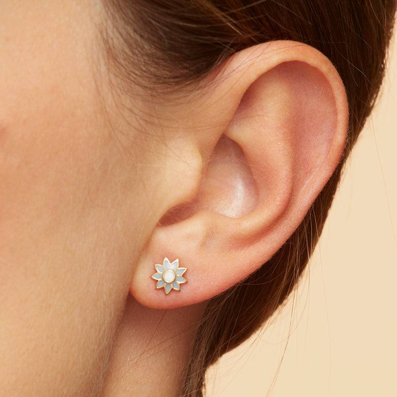 Mosuo Jewellery KIDS Emaille Blumen Ohrstecker Flash Sale
