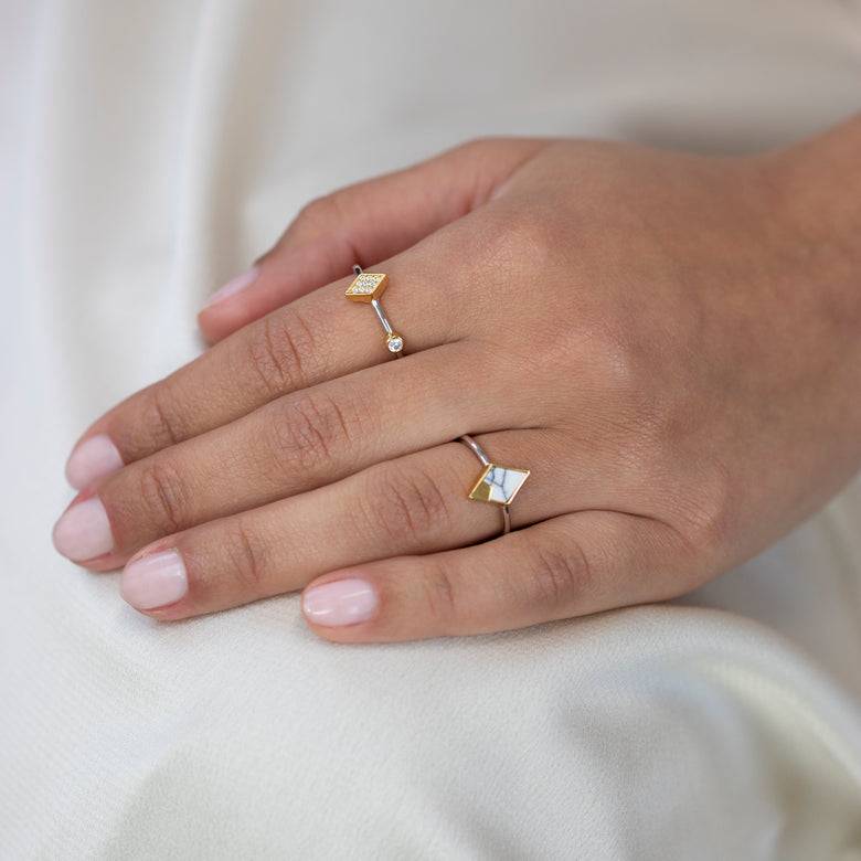 Nana Kay Roman Vibes Ring Marble Kostenlose Rückgabe