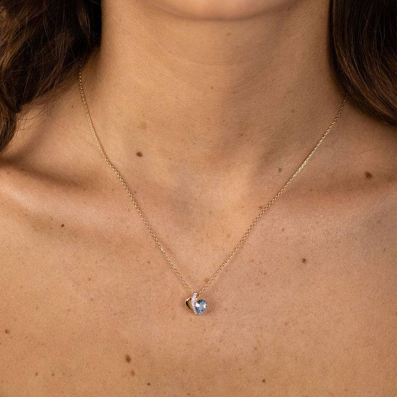 Nana Kay Echtgold Collier Bleu Chérie Vierteljährliche Förderung