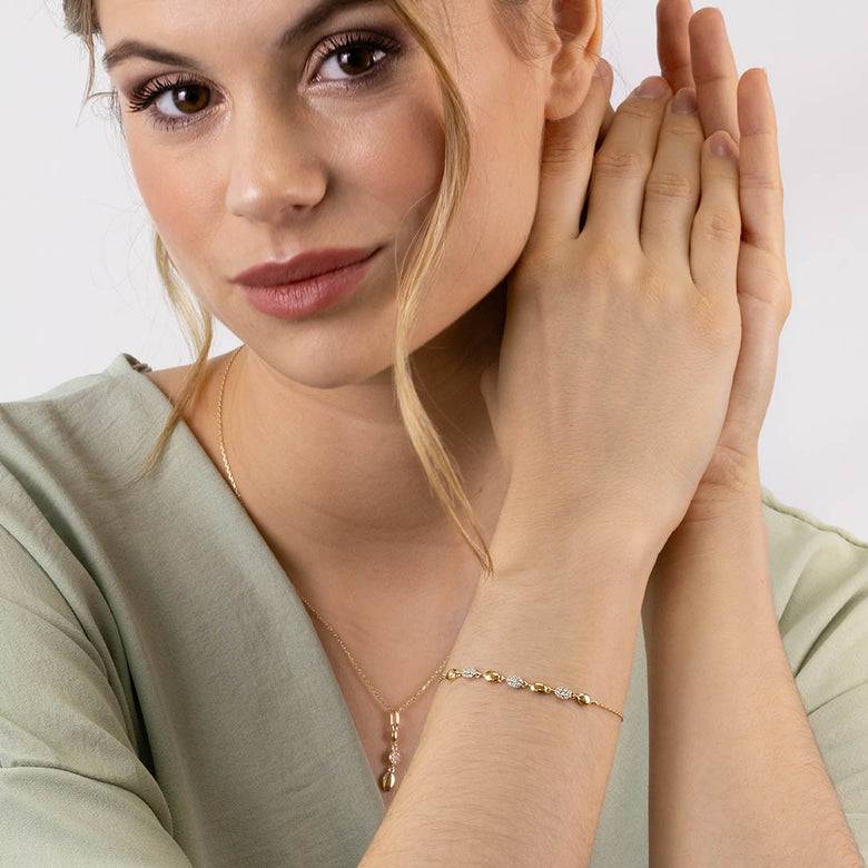 Nana Kay Echtgold Armband affidée Kostenloser Versand