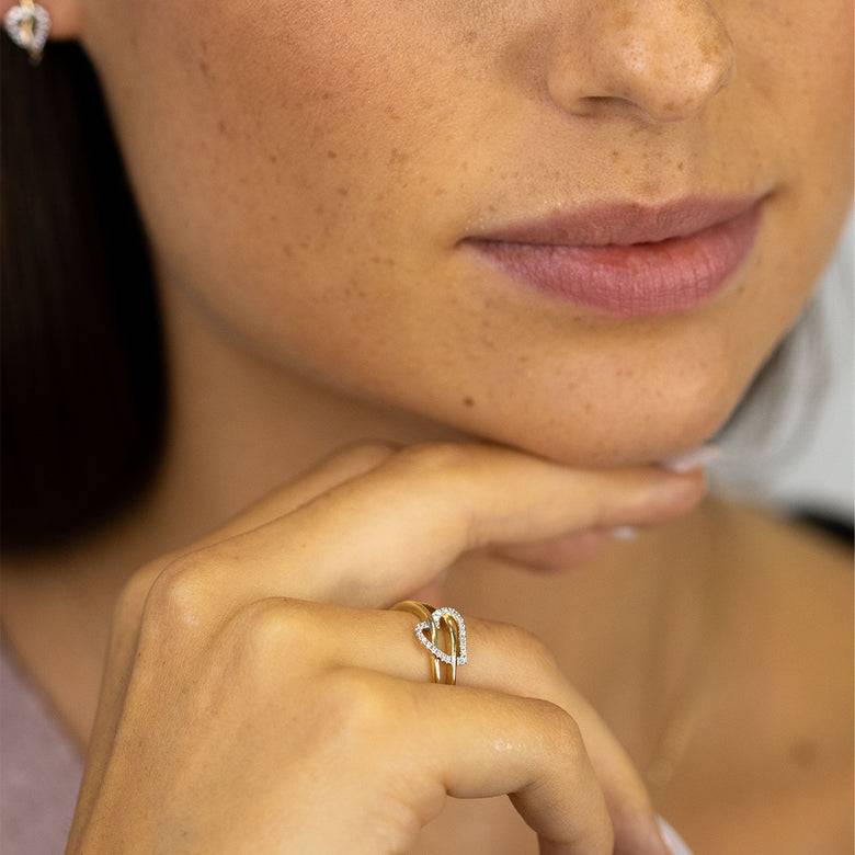 Nana Kay Echtgold Ring près du coeur Exklusive Angebote