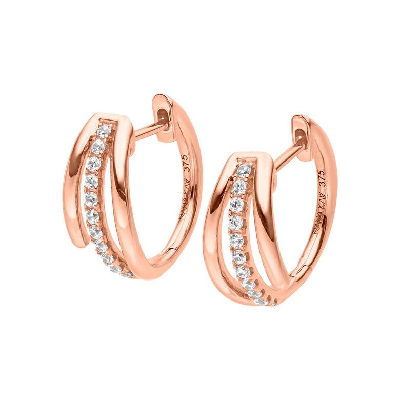 Nana Kay Echtgold Ohrring Passer Rosé Discount Store für neue Produkte
