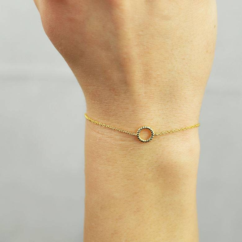 Nana Kay Pretty Twist Armband Cord Gold Kostenloser Versand international