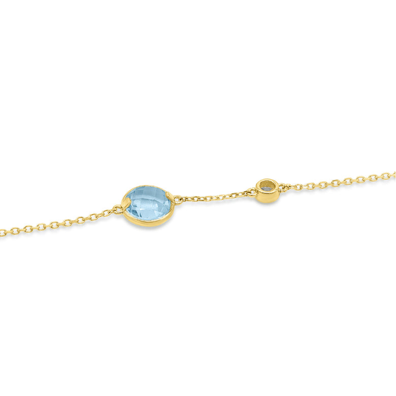Nana Kay Echtgold Armband Aquamarine Rabatte dieses Monats