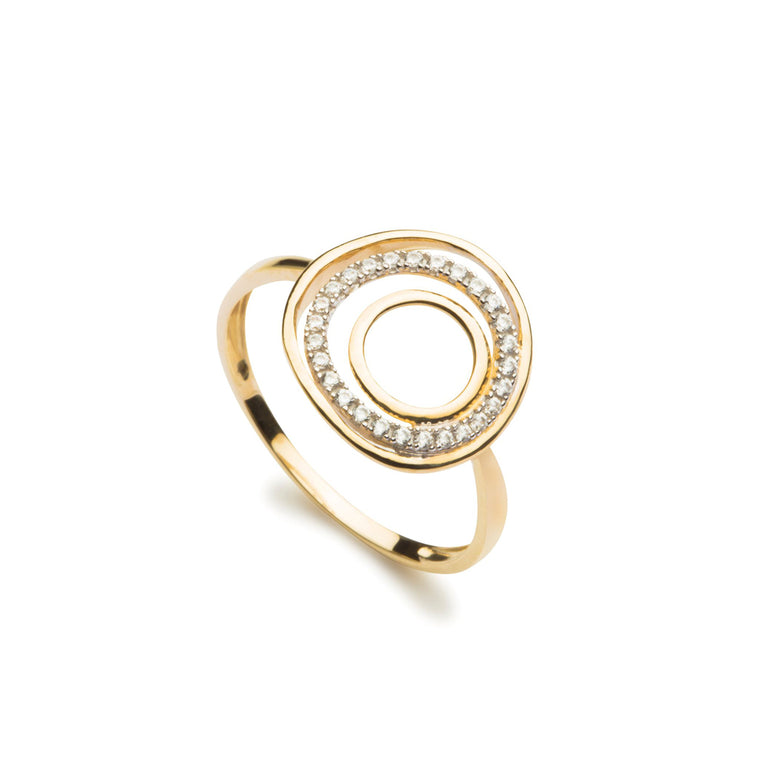 Nana Kay Echtgold Ring Circles Riesige Ersparnisse