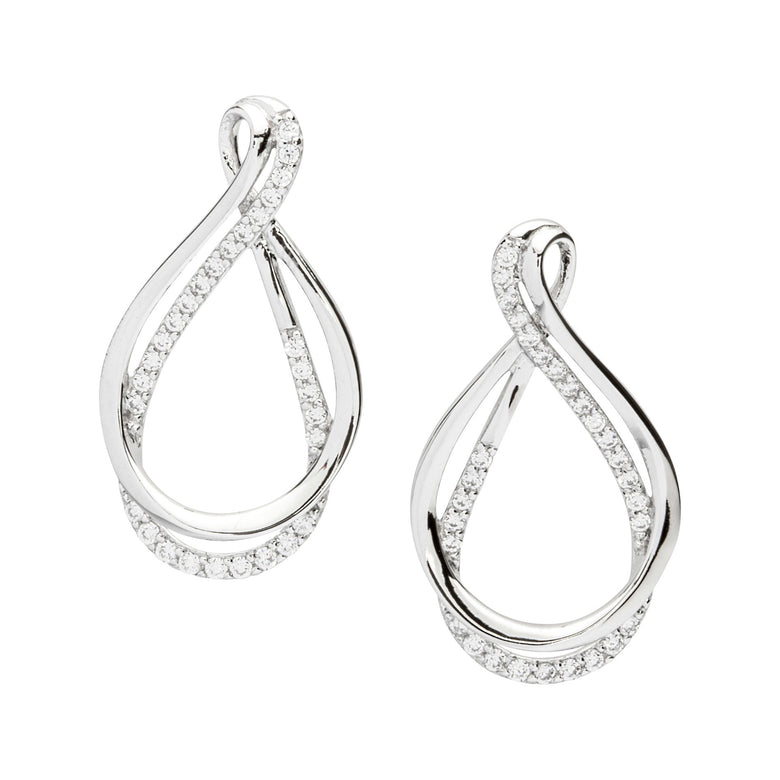 Nana Kay Swinging Silver Ohrringe Eternity Heißer Verkauf