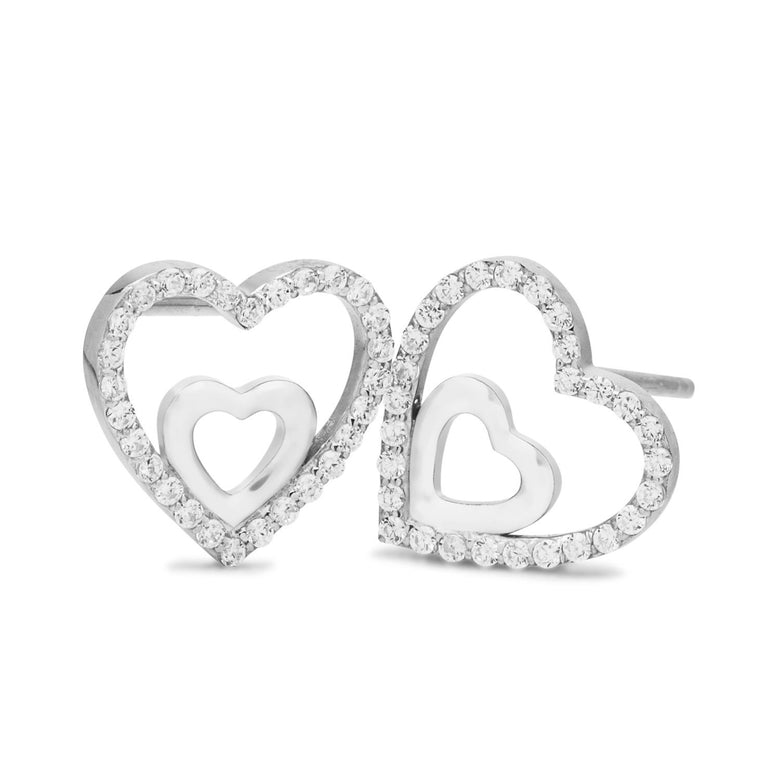Nana Kay Double Happiness Ohrstecker Silber Riesige Ersparnisse