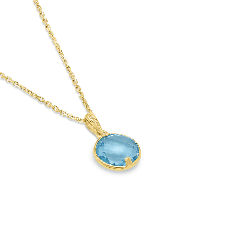 Nana Kay Echtgold Halskette Aquamarine Große Rabatte