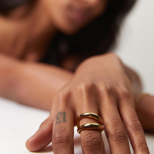 Paul Hewitt Waves Ring Gold Riesige Ersparnisse
