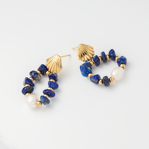 Paul Hewitt Scallop Stone Ohrring Gold VIP-Rabatte