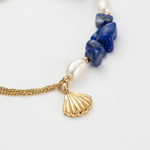 Paul Hewitt Scallop Stone Armkette Gold Kostenlose Rückgabe