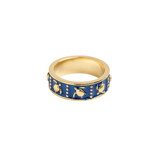 Paul Hewitt Turtle Enamel Ring Gold Begrenzte Freigabe