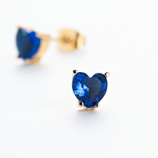 Paul Hewitt Blue Heart Ohrring Gold Riesige Rabatte
