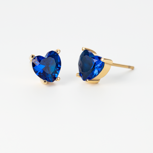 Paul Hewitt Blue Heart Ohrring Gold Riesige Rabatte