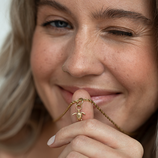 Paul Hewitt Turtle Charm Gold im Angebot