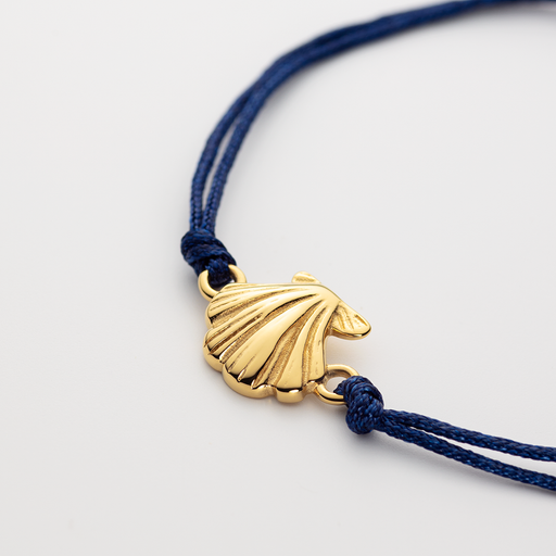 Paul Hewitt Scallop Blue Nylon Armkette Gold Kostenloser Versand
