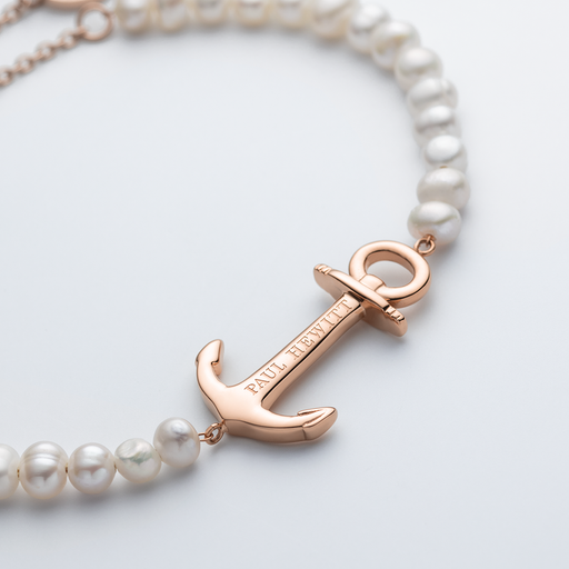 Paul Hewitt The Anchor Beads Armkette Roségold Pearl Rabatt