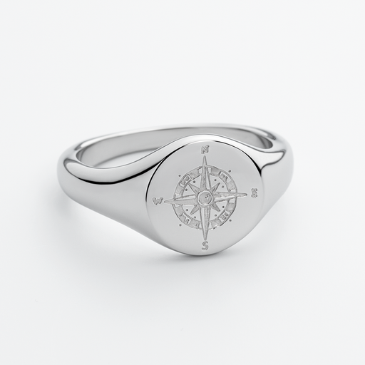 Paul Hewitt Men's Signet Ring Windrose Silber Exklusive Angebote