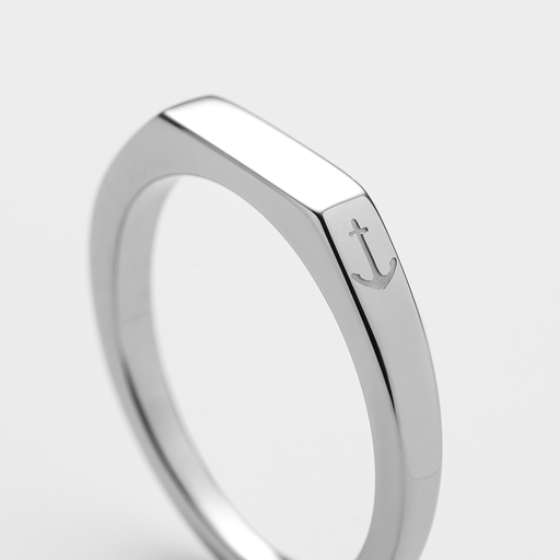 Paul Hewitt Men's Slim Signet Ring Silber Große Rabatte