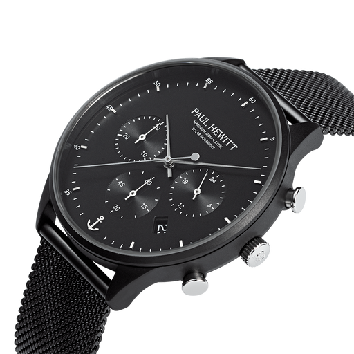 Paul Hewitt Chrono Uhr Schwarz Räumungsverkauf